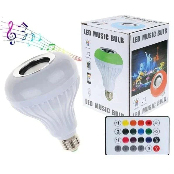Led music bulb RGB wireless bluetooth light bulb with speaker / 24-key remote control bulb