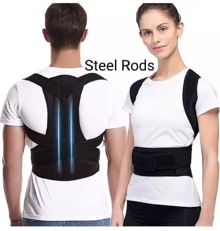 Adjustable Posture Back Belt With premium Steel Rods