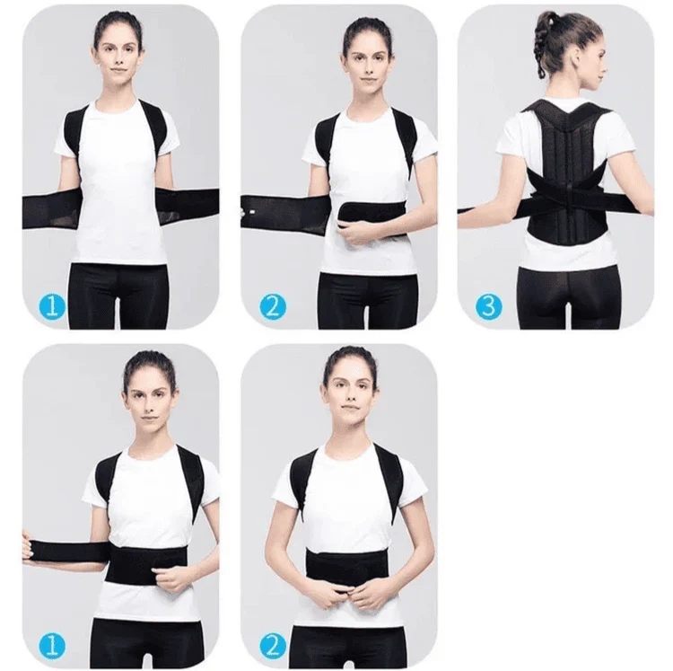Adjustable Posture Back Belt With premium Steel Rods